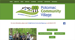 Desktop Screenshot of potomaccommunityvillage.org