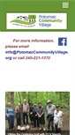 Mobile Screenshot of potomaccommunityvillage.org