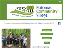 Tablet Screenshot of potomaccommunityvillage.org